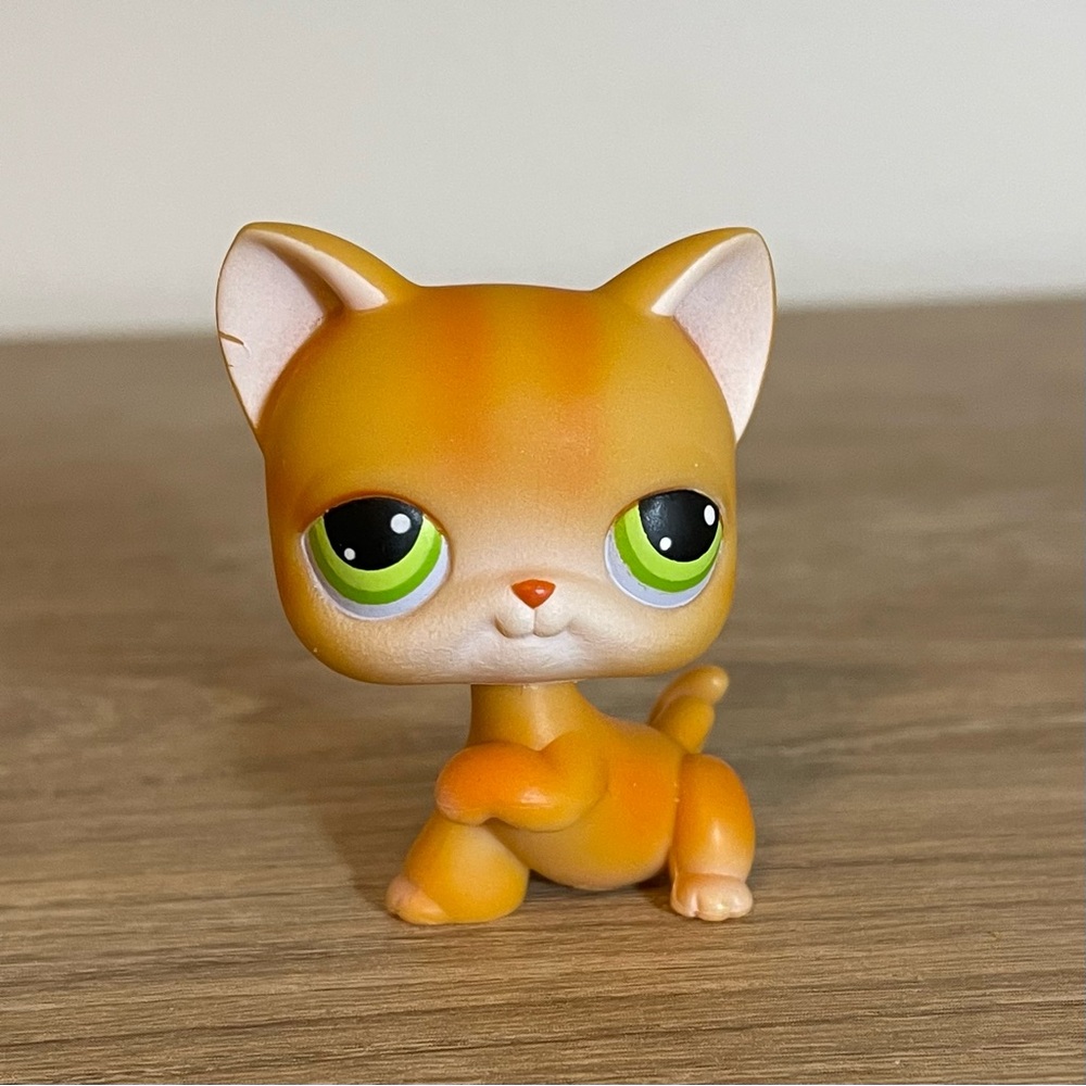 2004 Littlest Pet Shop Orange Tabby Cat